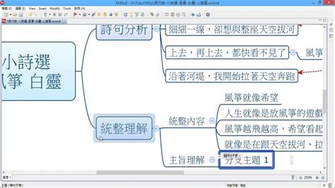 小詩選|現代詩 小詩選 風箏 白靈 1 詩句分析+圖畫理解